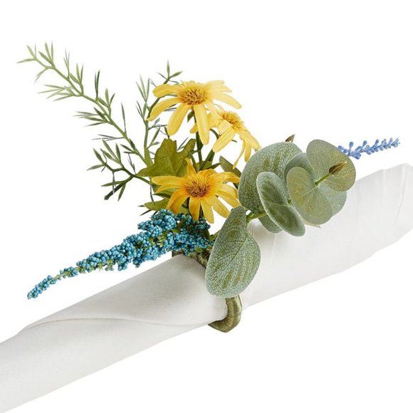 Other - Set (4)-Wildflower Napkin Rings